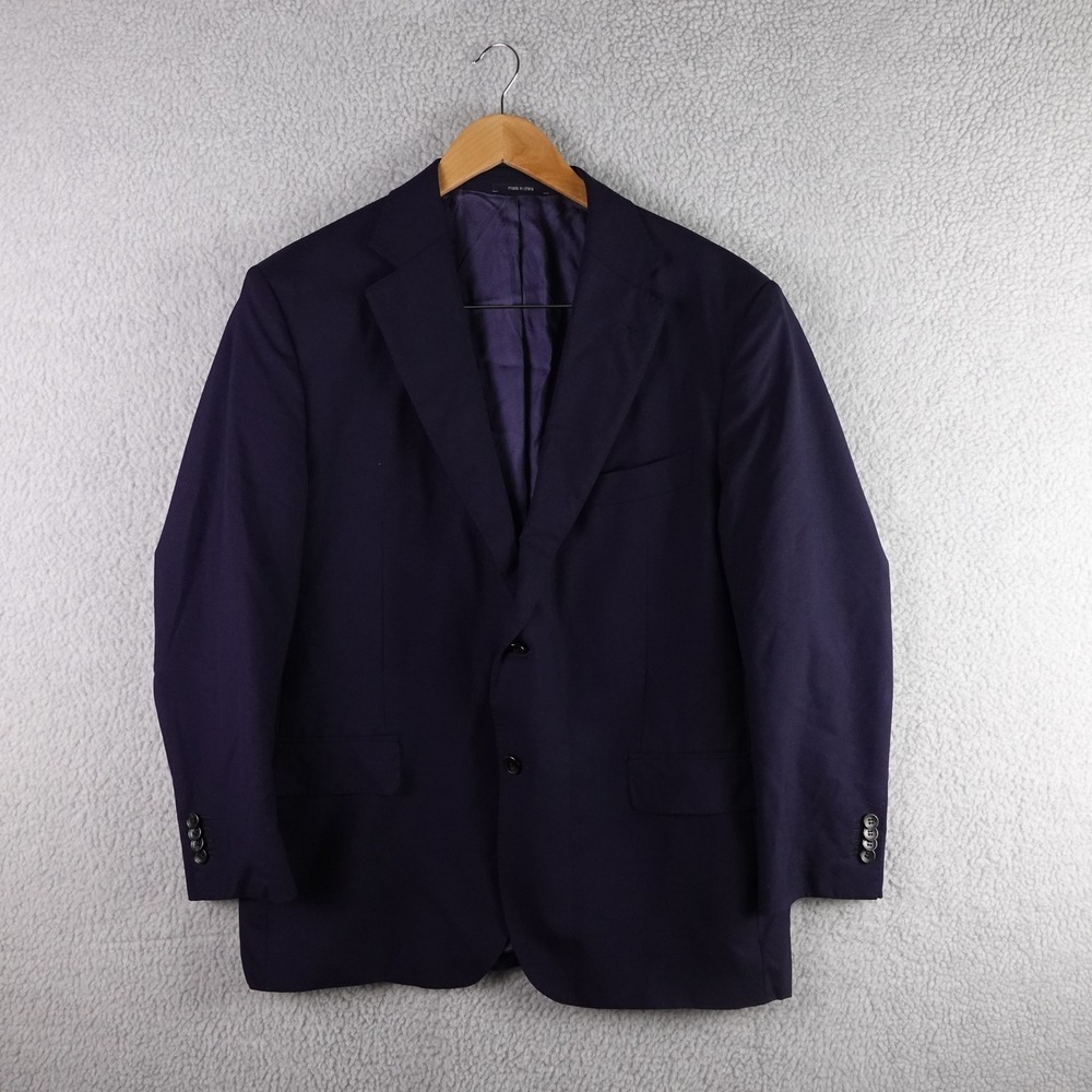 Suitsupply Napoli Int Navy Blue Blazer Vitale Barberis Canonico Wool 46S P4500I
